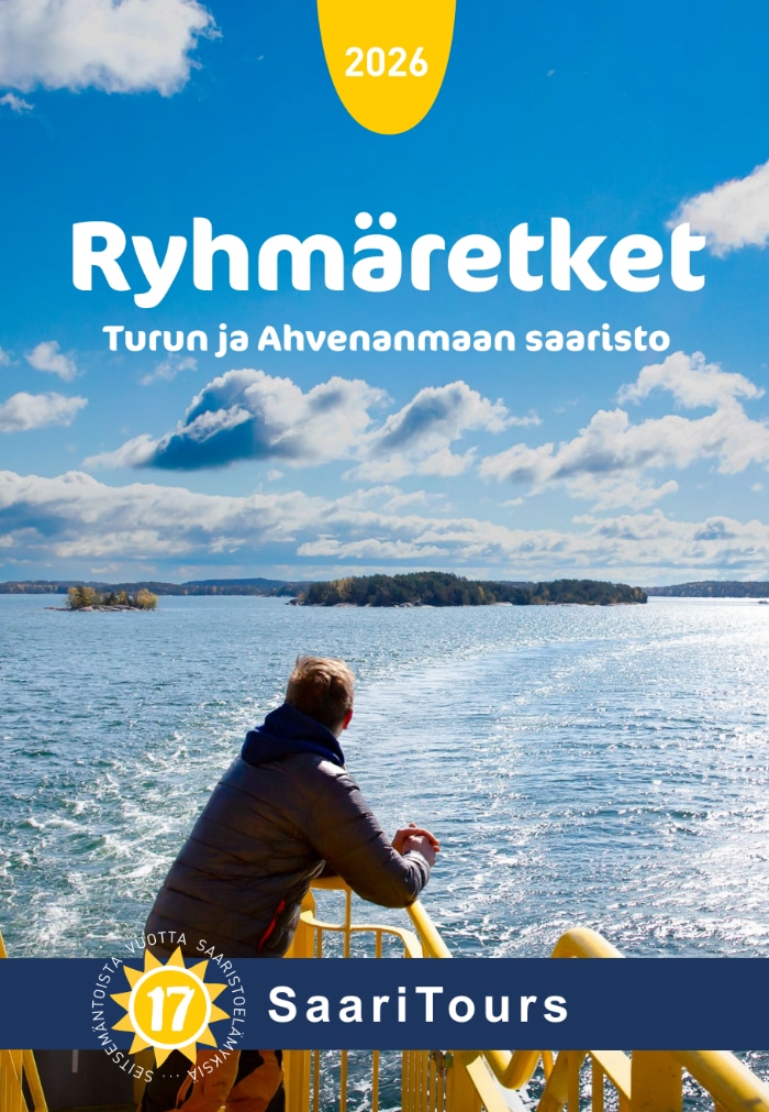Ryhmämatkaesite 2026 Saaritours Feelfinland Saaritoursin ryhmämatkaesite vuodelle 2025.